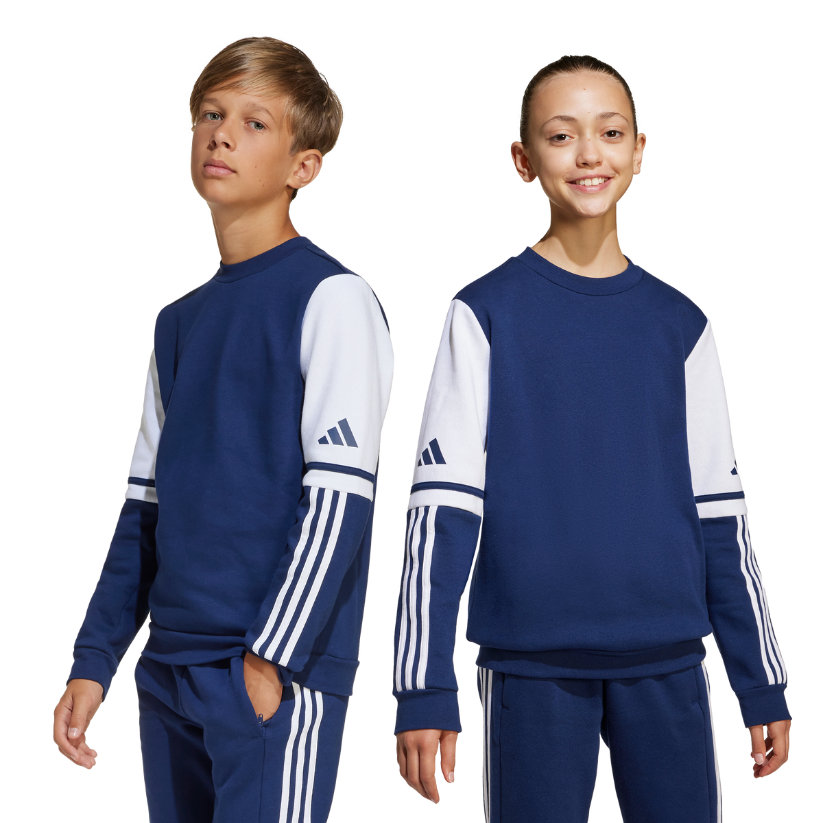 Squadra 25 Youth Crew Neck Sweater - Navy