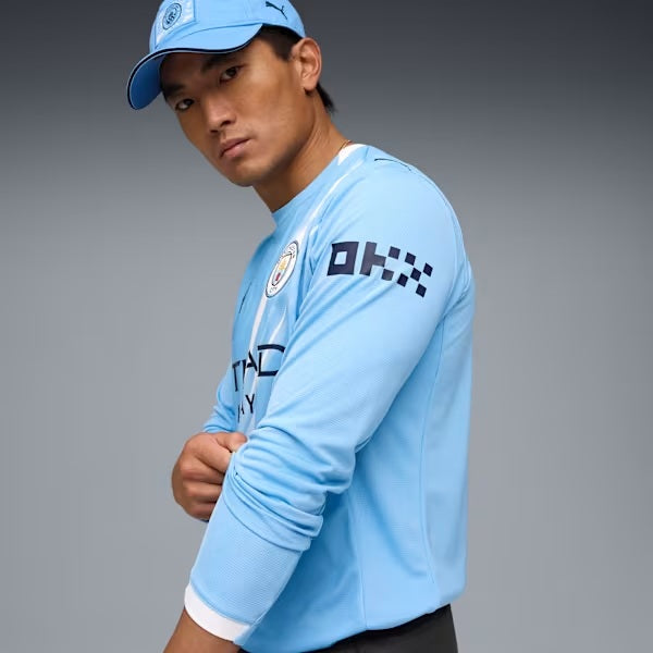 Manchester City FC 2025/26 Replica Long Sleeve Home Jersey