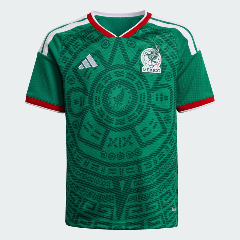 Mexico 26 Youth Replica Home Jersey