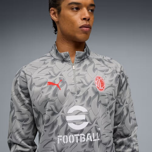 AC Milan 2025/26 Pre-Match Quarter-Zip Top