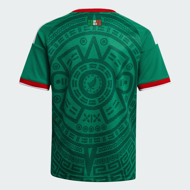 Mexico 26 Youth Replica Home Jersey
