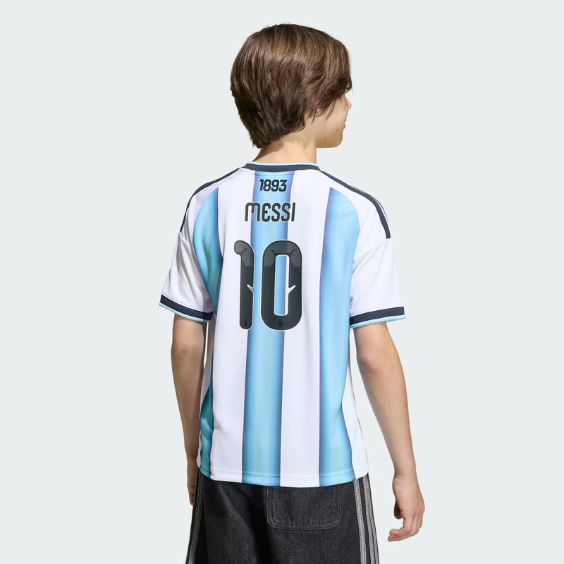Argentina 26 Youth Replica Messi 10 Home Jersey