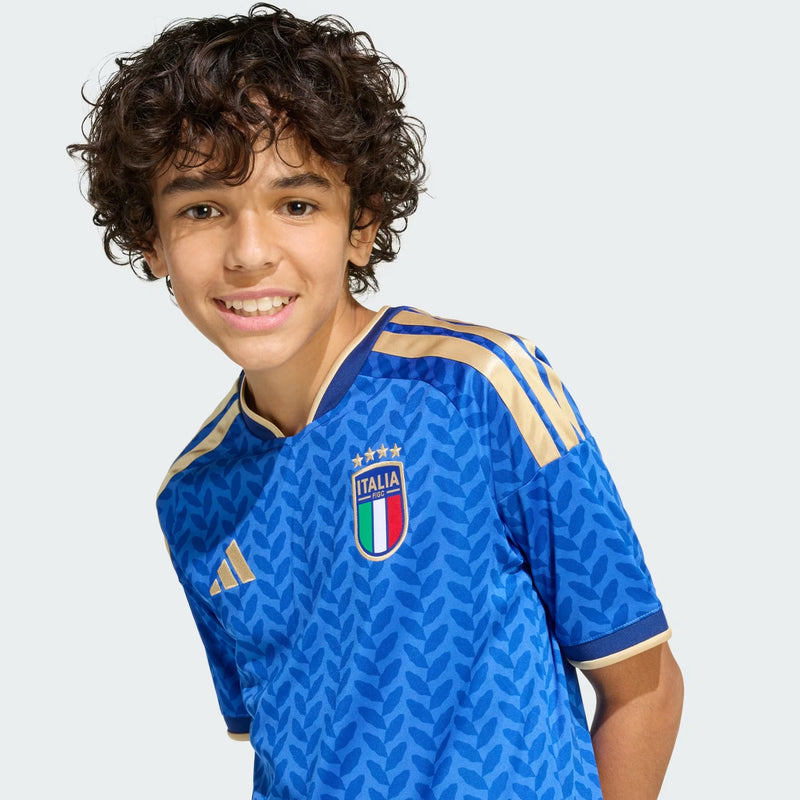 Italy 26 Youth Replica Home Jersey