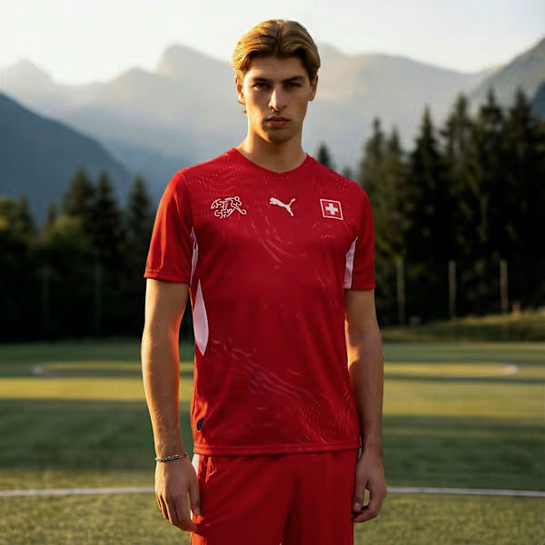 Switzerland 26 Home Jersey