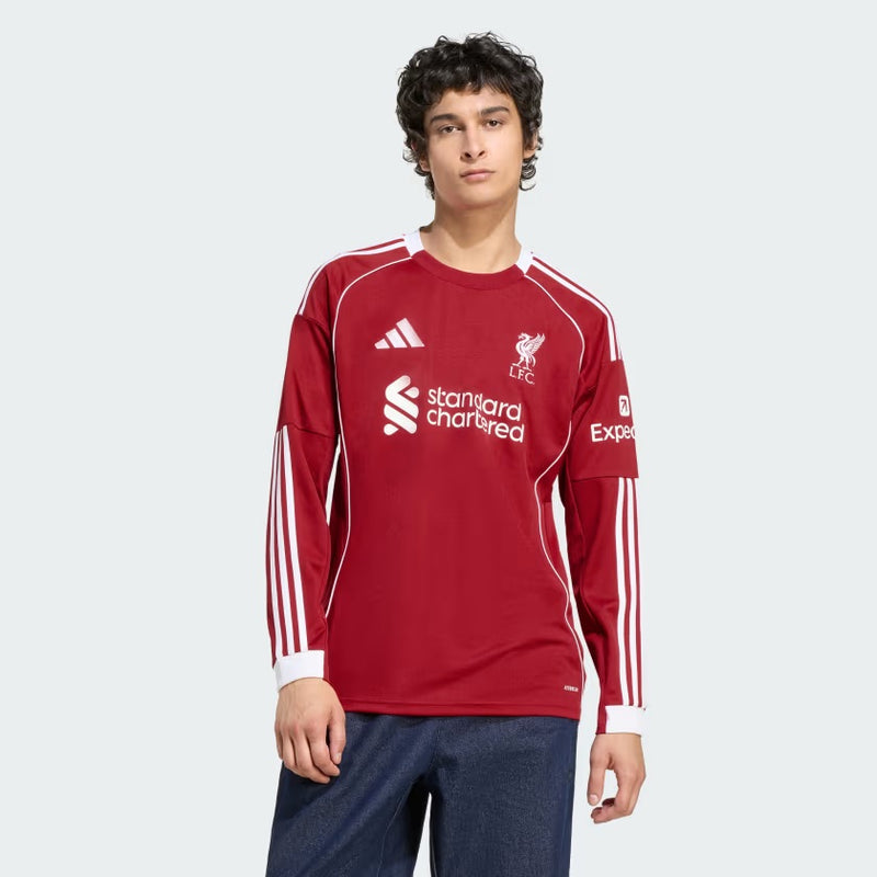 Liverpool FC 2025/26 Long Sleeve Replica Home Jersey