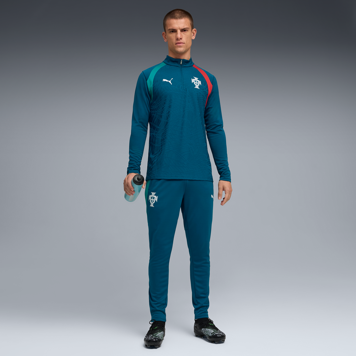 Portugal 26 1/4 Zip Men's Training Top Blue