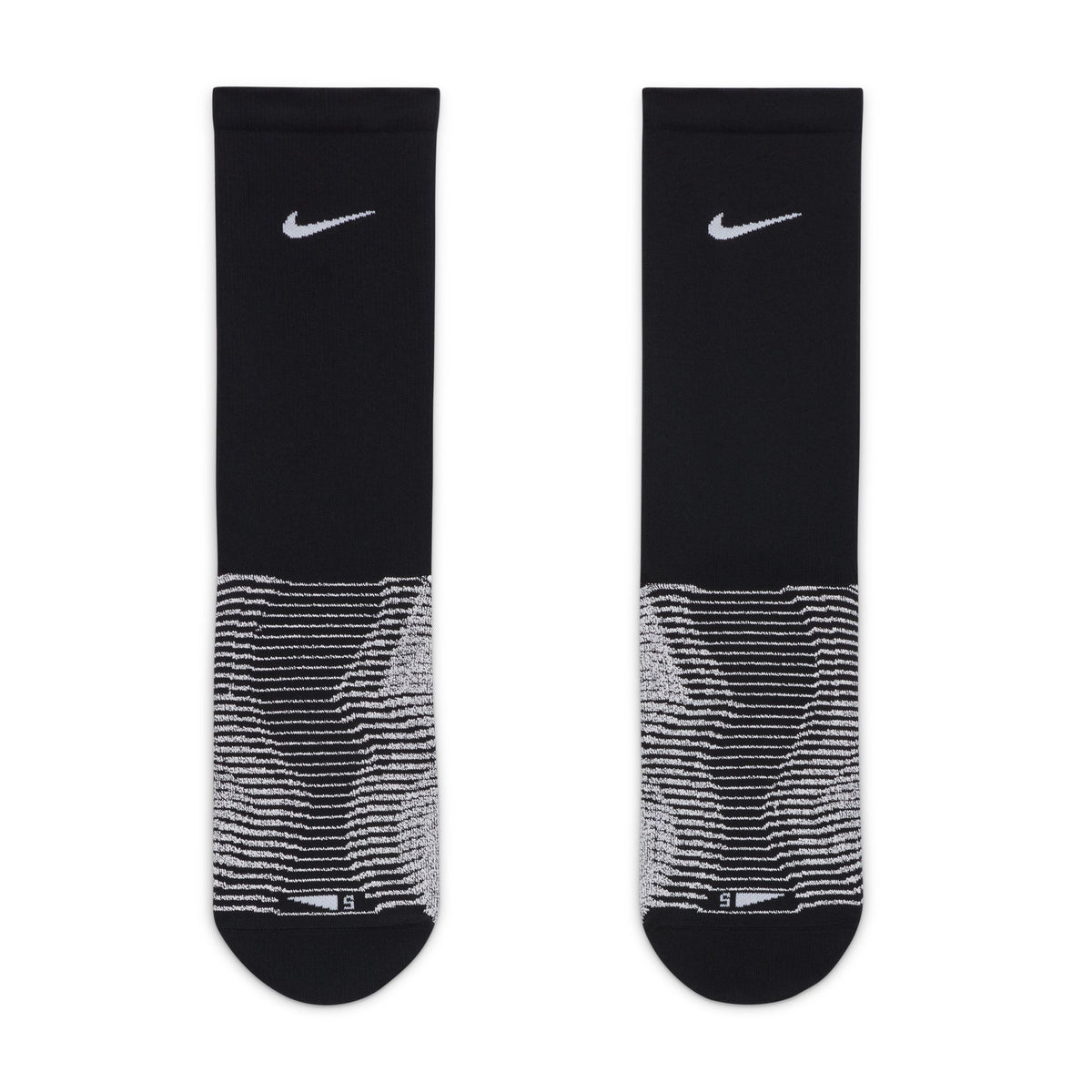 Black Vapor Strike Crew Grip Socks (1 Pair)