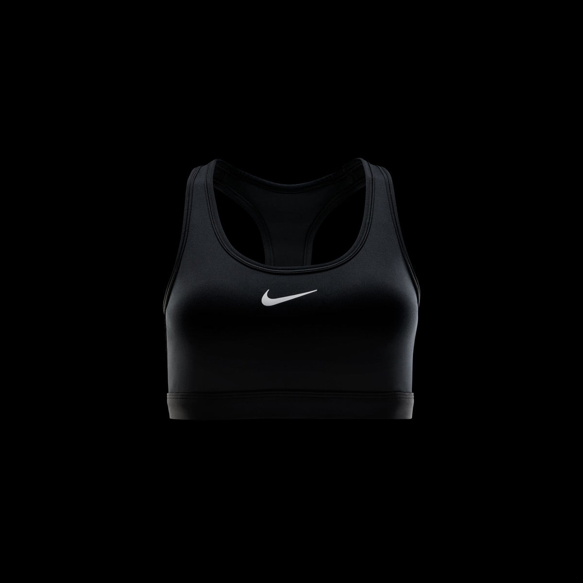 Nike Swoosh Medium Support Padded Sports Bra - Black