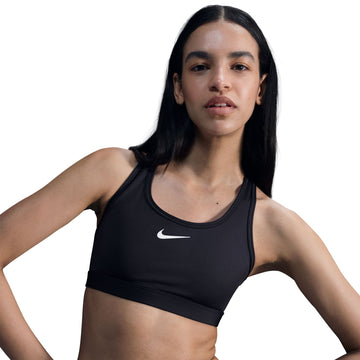 Nike Swoosh Medium Support Padded Sports Bra - Black