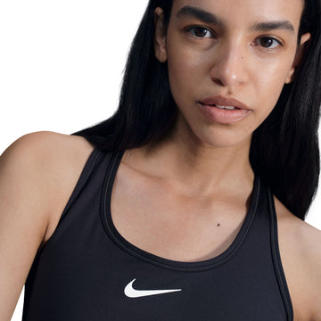 Nike Swoosh Medium Support Padded Sports Bra - Black