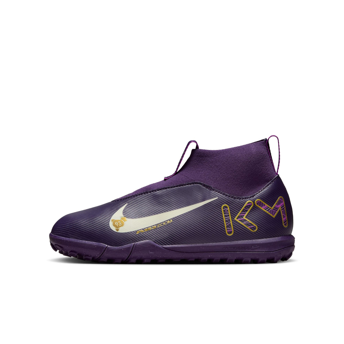 JR ZOOM Superfly 10 Academy Kylian Mbappe Turf Soccer Boots