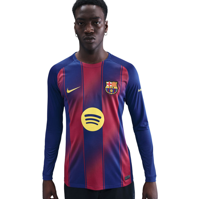 FC Barcelona 2025/26 Long Sleeve Stadium Home Jersey