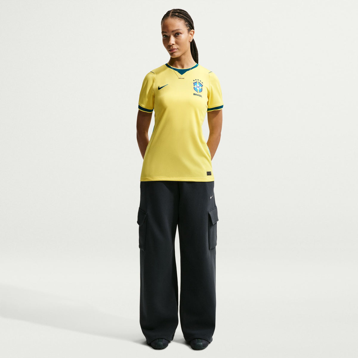 Women's Brazil 26 Home Stadium Jersey