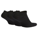 Black Everyday Plus Cushion No-Show Socks (3 Pairs)