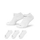 White Everyday Plus Cushion No-Show Socks (3 Pairs)