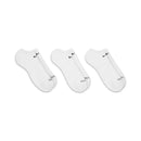 White Everyday Plus Cushion No-Show Socks (3 Pairs)