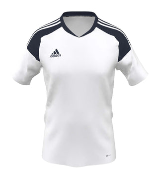 Youth miCondivo 22 Jersey - White w/ Navy Sleeves