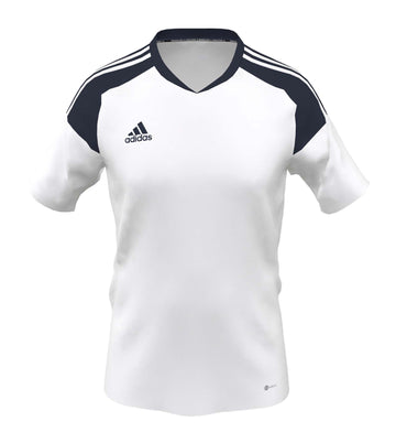 Youth miCondivo 22 Jersey - White w/ Navy Sleeves