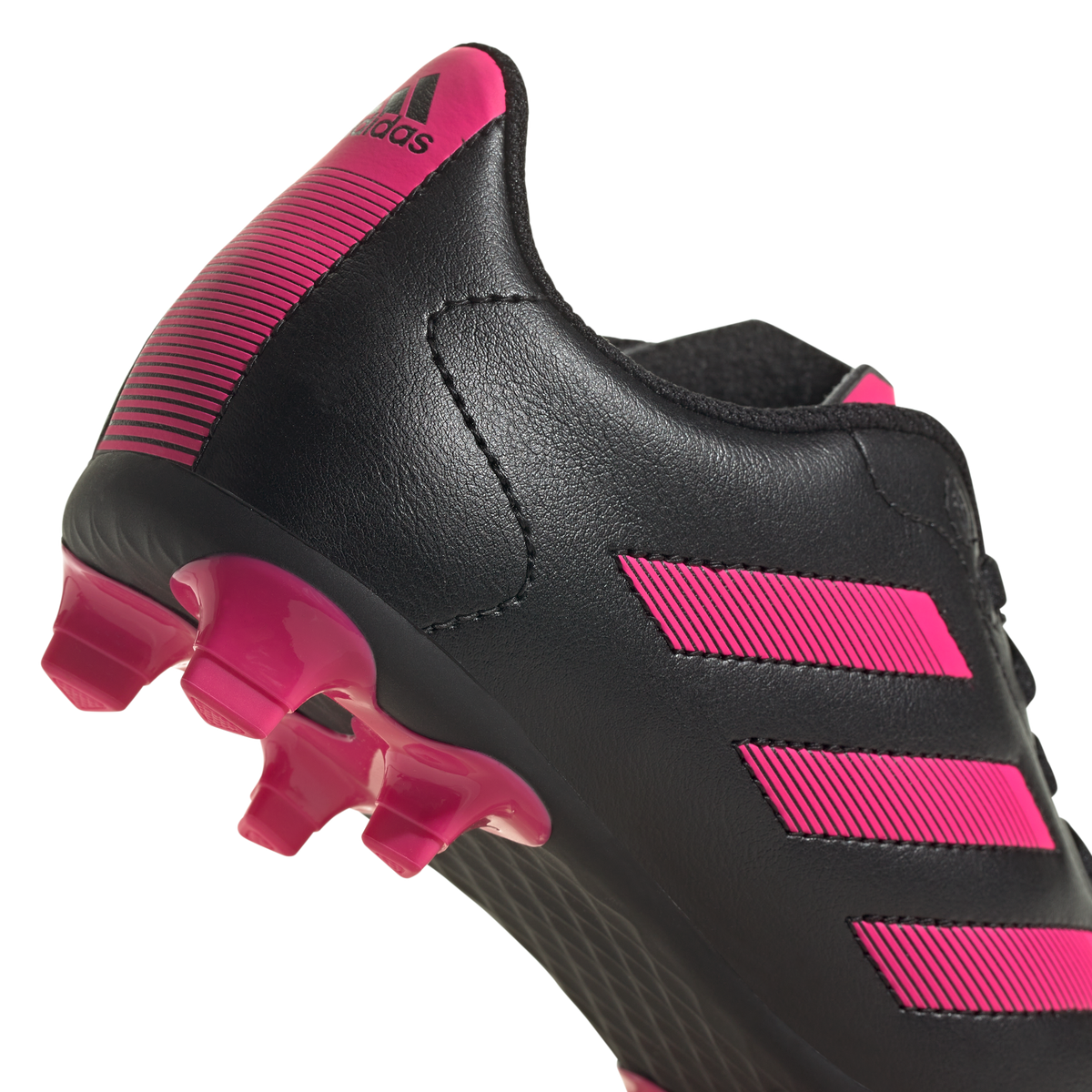 JR Goletto VIII Firm Ground Soccer Boots - Black/Pink