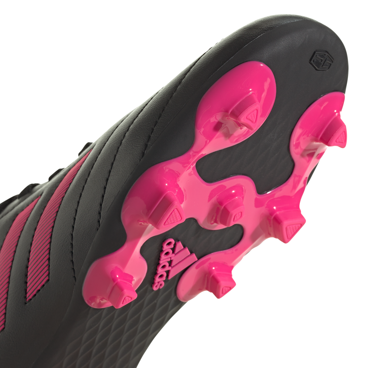 JR Goletto VIII Firm Ground Soccer Boots - Black/Pink