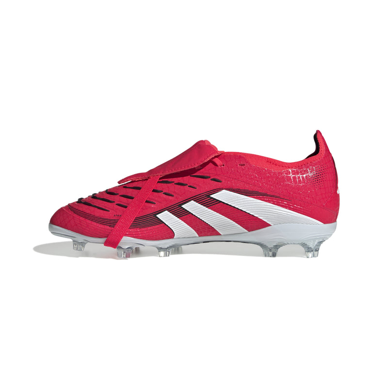 JR Predator Elite Fold-Over Tongue Firm Ground Soccer Boots - Pure Victory Pack