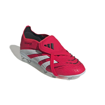 JR Predator Elite Fold-Over Tongue Firm Ground Soccer Boots - Pure Victory Pack