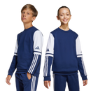 Squadra 25 Youth Crew Neck Sweater - Navy