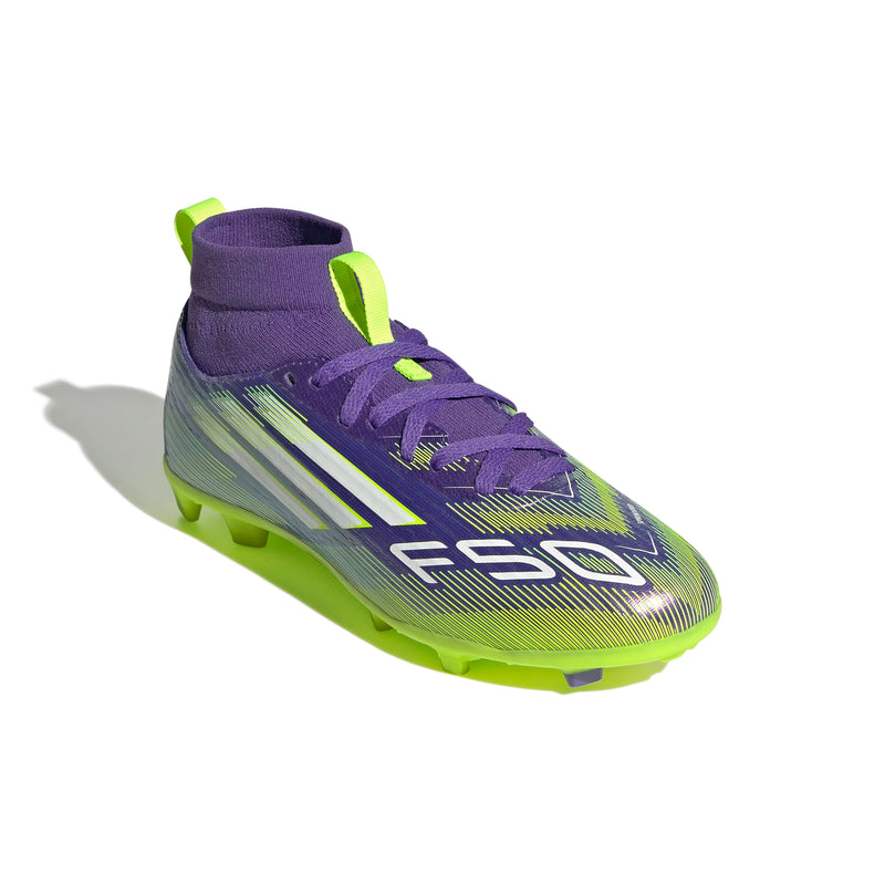 JR F50 League Mid Multi Ground Soccer Boots - Radiant Blaze Pack