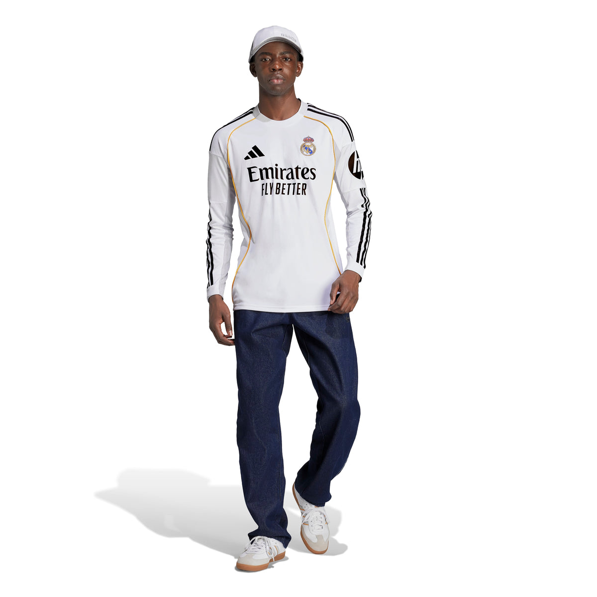 Real Madrid 2025/26 Long Sleeve Replica Home Jersey