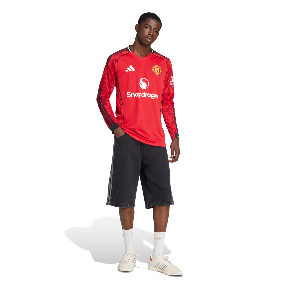 Manchester United FC 2025/26 Long Sleeve Replica Home Jersey