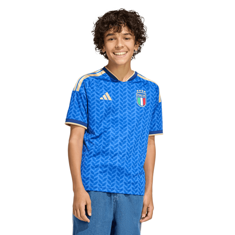 Italy 26 Youth Replica Home Jersey