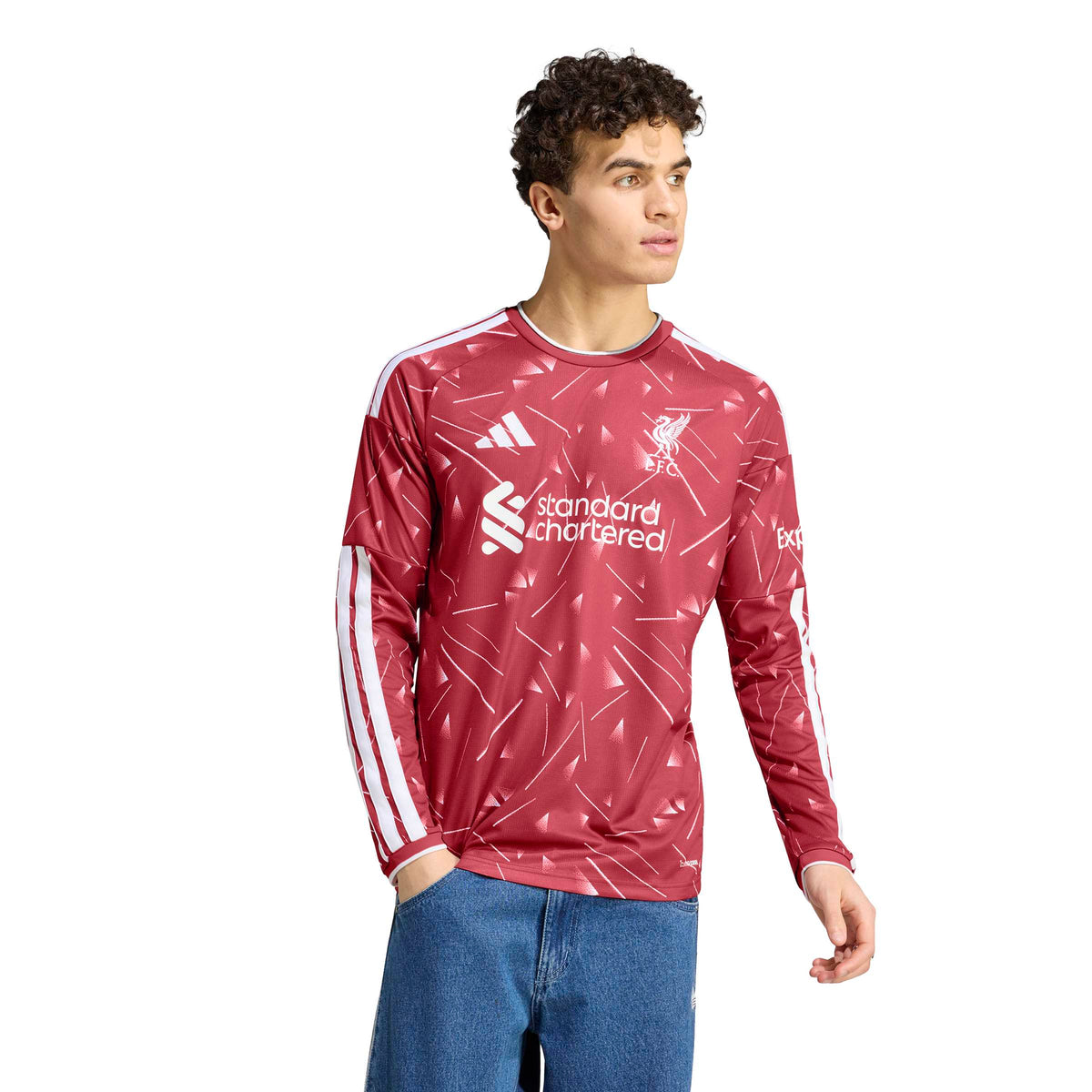 Men’s Liverpool 2026/27 Long Sleeve Replica Home Jersey