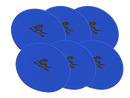 Flat Round Markers 25cm (Set of 6)