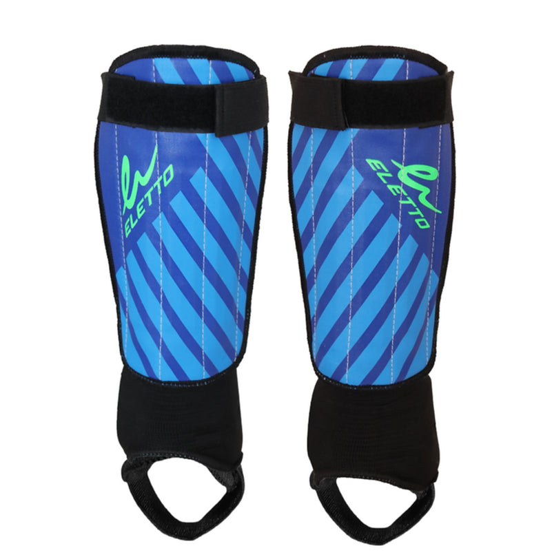 Victory VI Soft Shell Shin Guard - Blue/Neon Green