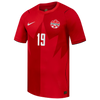 Youth Canada 26 Home Stadium Jersey "Alphonso Davies #19"