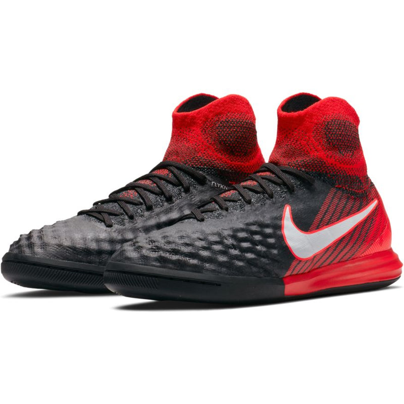 Jr Magistax Proximo II DF Indoor Court Soccer Boots (University Red Pack)